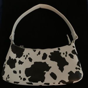 Cow print purse